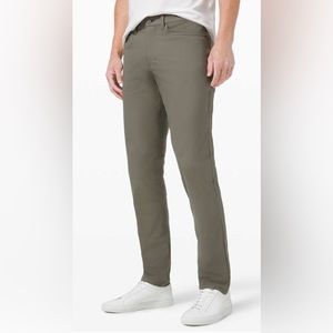 Men's Lululemon ABC Pant Classic 34" [Warpsteme], Size 36, Color: Grey Sage